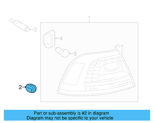 Tail Lamp Assembly Fastener 7P6-945-300-A - View 12