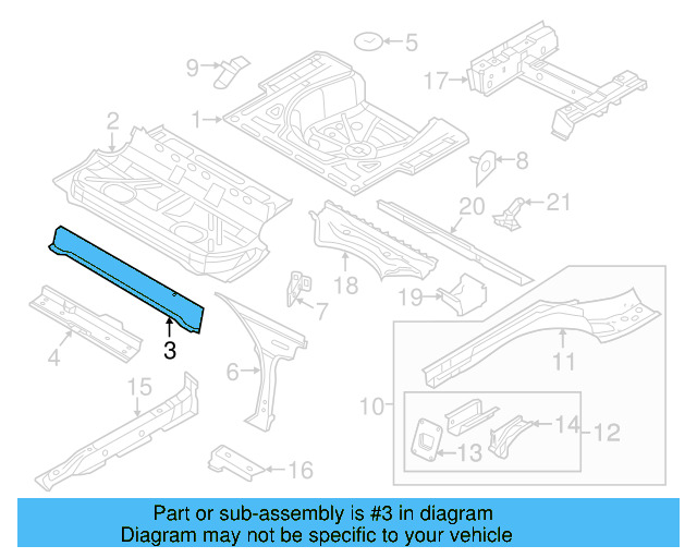 Rear Cross 1K5-803-133 - View 7