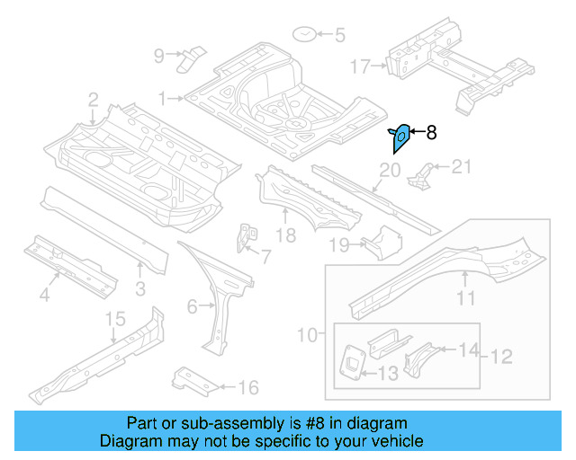 Seat Bracket 1K0-804-094-A - View 9