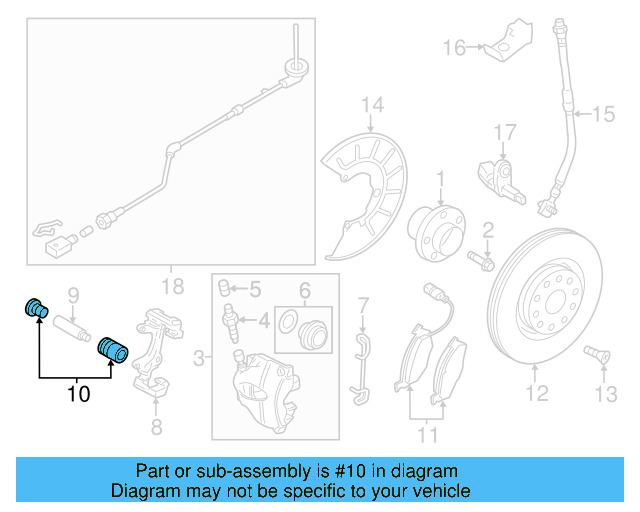 Disc Brake Caliper Pin Boot Kit 8V0-698-647 - View 51
