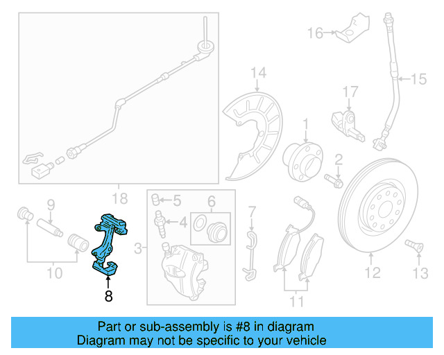 Disc Brake Caliper Pin Boot Kit 8V0-698-647 - View 53
