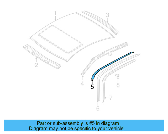 Roof Rail 3B9-809-428-F