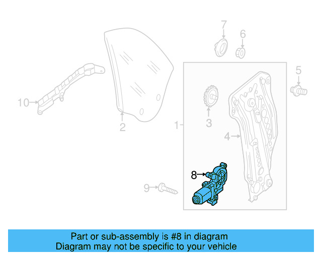 Window Motor 5C3-959-811-D-Z02 - View 8