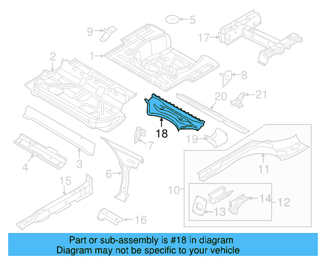 Rear Cross 1K5-803-133 - View 6