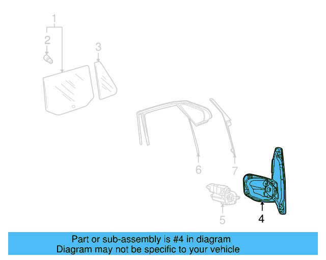 Window Guide 1K5-837-432-D-5AP - View 5