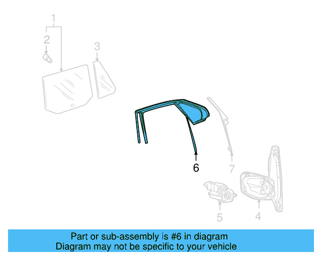 Window Guide 1K5-837-432-D-5AP - View 8