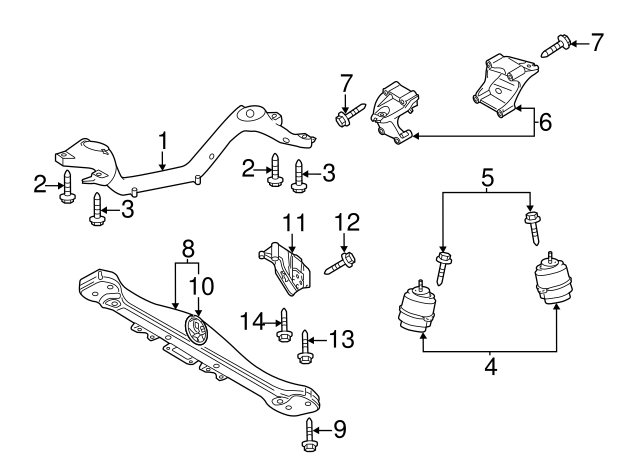 Mount Bracket Mount Bolt N-903-202-06