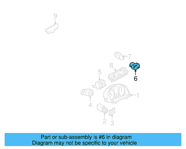 Hazard Switch 1J0-953-235-J-01C - View 8