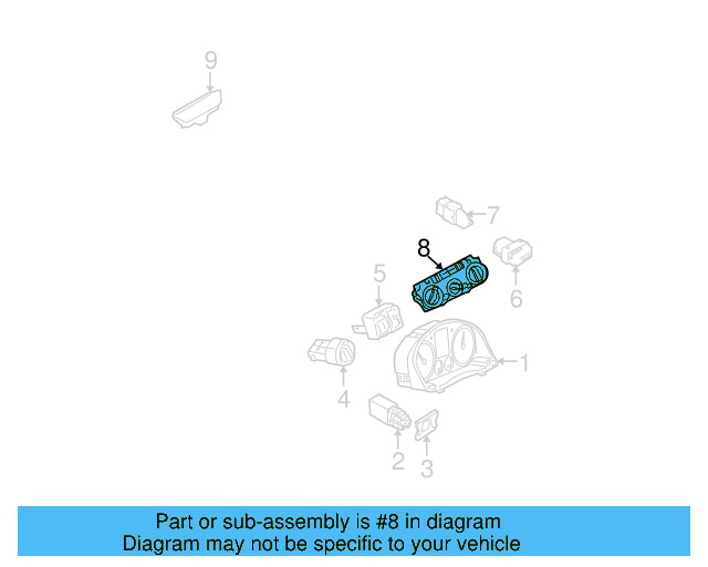 Dash Control Unit 1K0-907-044-BR