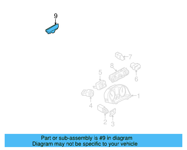 Ambient Light Sensor 1K0-907-539-D - View 8