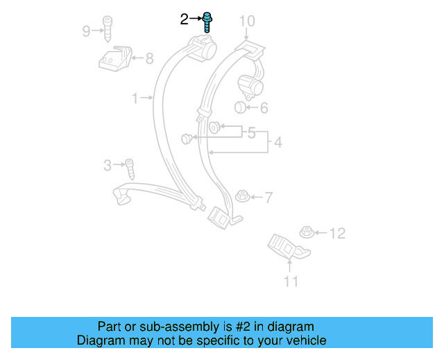 Retractor Assembly Upper Bolt N-989-243-01 - View 37