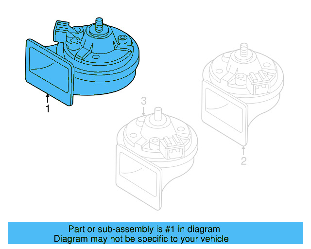 Low Note Horn 8W0-951-221 - View 29