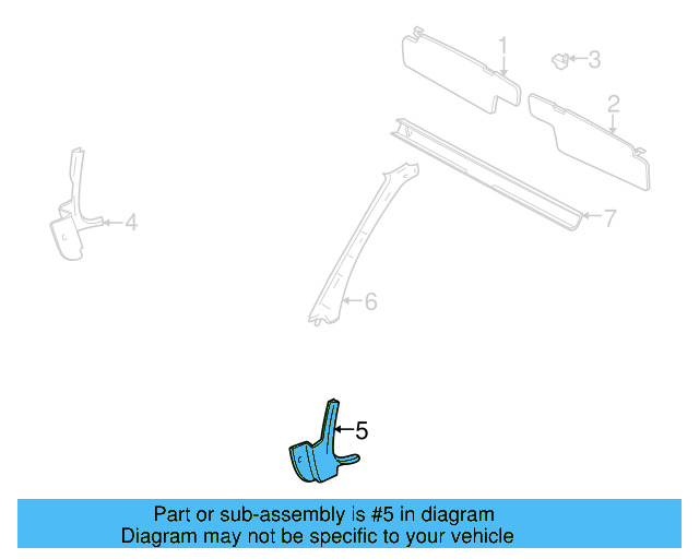 Cowl Trim 1H1-863-483-A-B41
