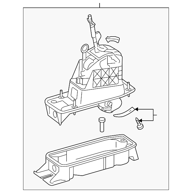 Front Console Front Bracket 1K0-863-525-A - View 4