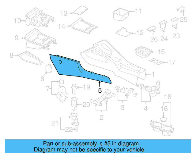 Side Trim Panel 1Q1-863-045-95T - View 7