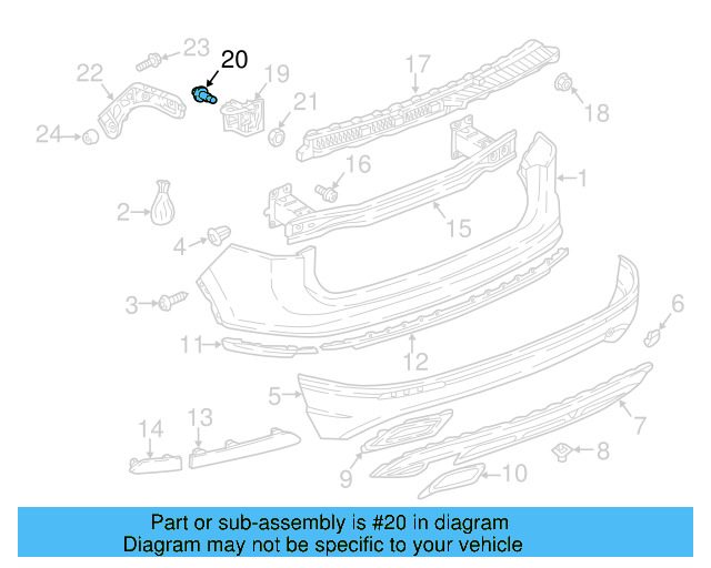 Rear Body Panel Stud N-910-176-02 - View 9
