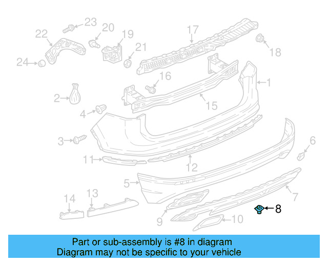 Spoiler Rivet WHT-005-263 - View 34