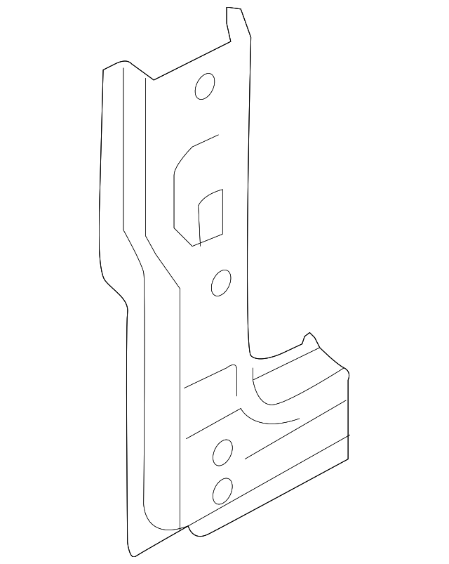 Hinge Pillar Reinforced 5G0-809-203-A - View 3