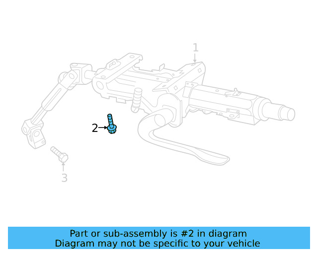 Steering Column Mount Bolt N-102-400-03 - View 34
