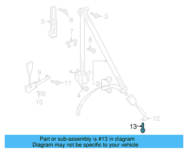 Buckle End Mount Bolt N-989-236-02 - View 28