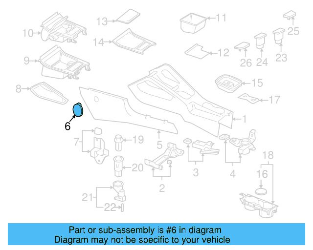 Side Trim Panel Cap 1K0-863-359-3U6 - View 3