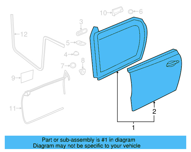 Door Shell 5C3-831-056-J