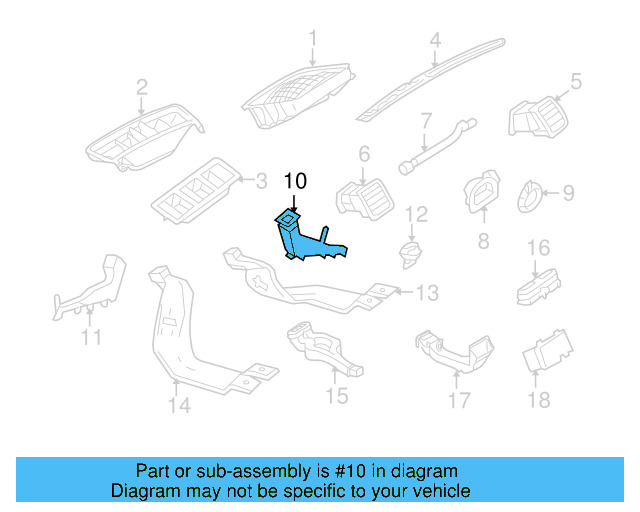 Lower Vent 1K1-819-152-B - View 44