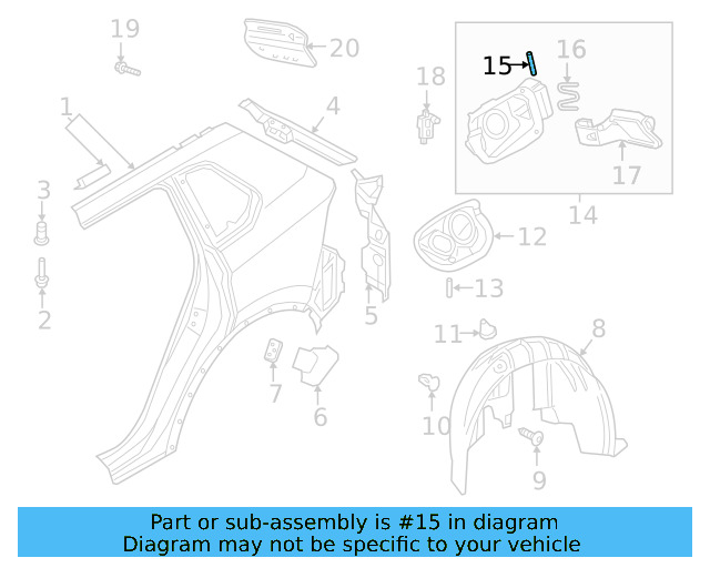 Fuel Door Pin 5G0-810-490 - View 11