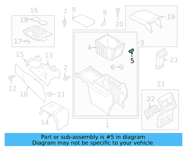 Lower Trim Panel Retainer Clip 3C8-867-190 - View 29