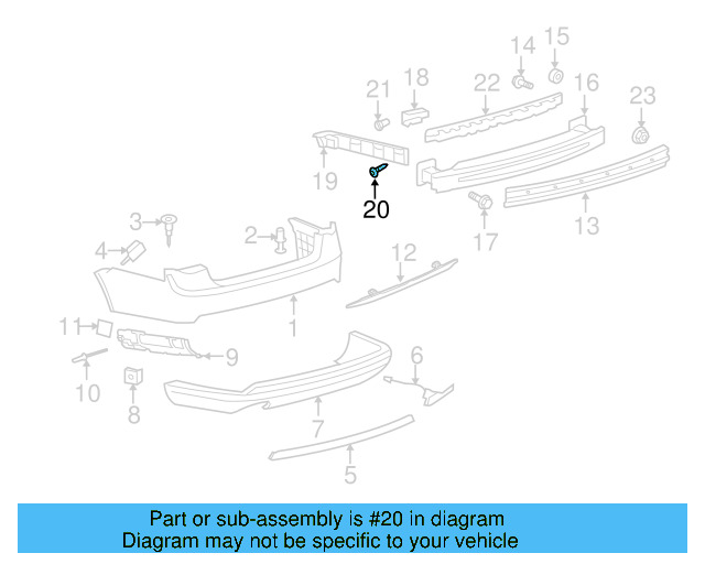 Fender Liner Screw N-907-750-01 - View 34