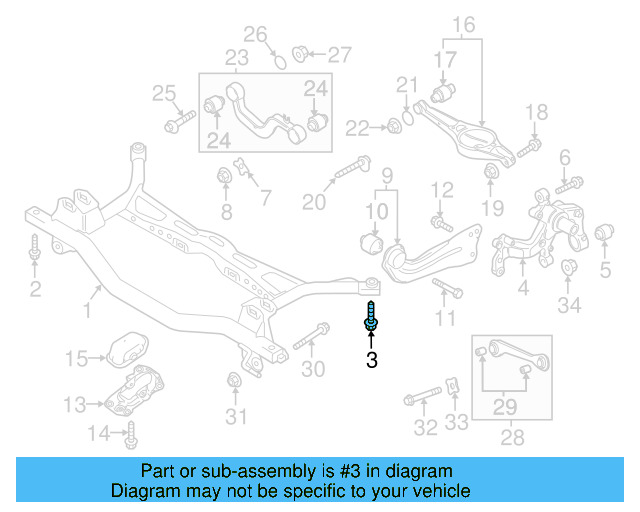Lower Control Arm Mount Bolt N-106-286-01 - View 48
