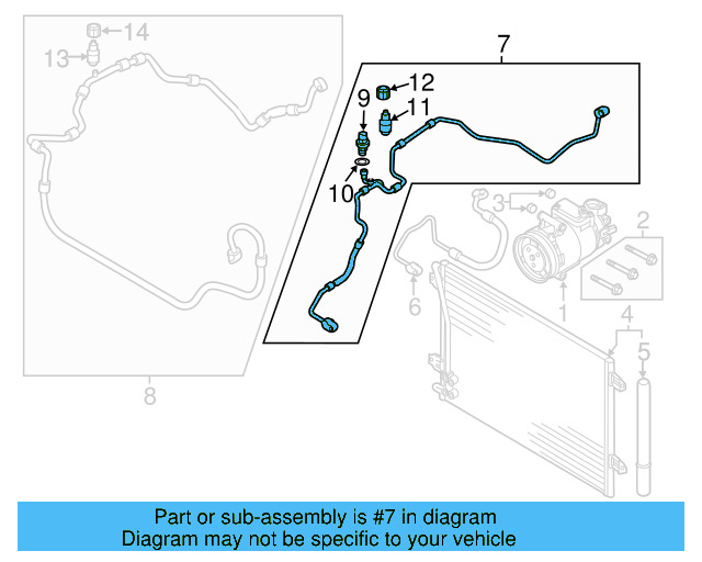 Discharge Hose 5C0-820-721-C - View 6