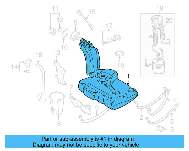Fuel Tank 1E0-201-075-A
