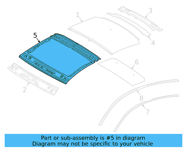 Roof Reinforced 3G8-817-119-A
