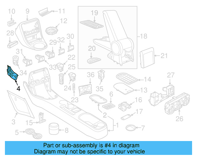 Cluster Cover Retainer Clip 3B0-867-190 - View 13