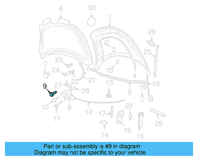 Mount Plate Screw N-909-101-02 - View 3