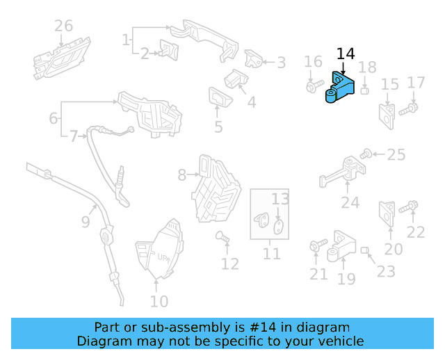 Upper Hinge 8X0-831-404-E - View 28