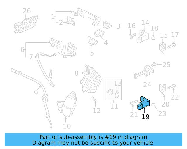 Upper Hinge 8X0-831-404-E - View 25