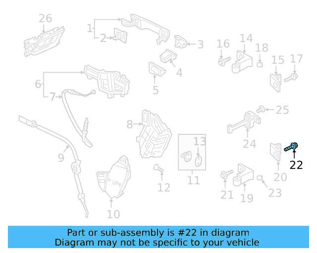 Upper Hinge Mount Bolt N-912-477-01 - View 8