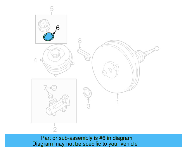 Reservoir Cap Gasket 893-611-347 - View 7