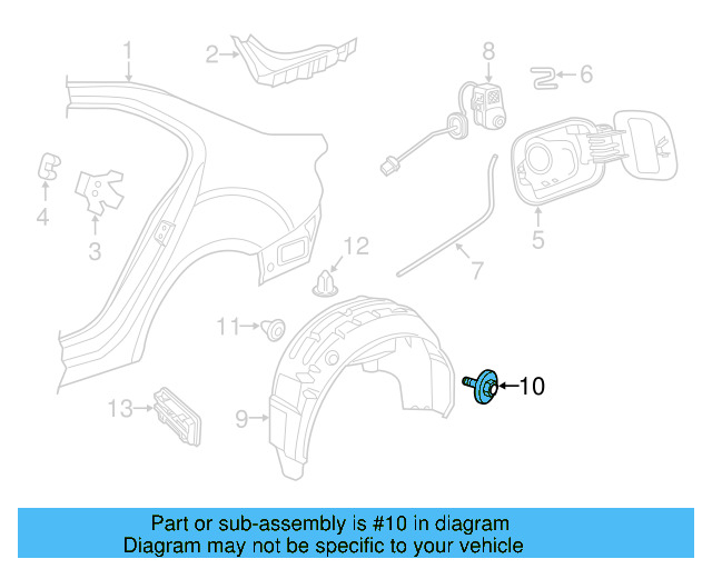 Fender Liner Extension Screw N-103-546-02 - View 171
