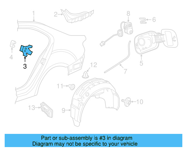 Fender Liner Retainer Nut N-908-338-01 - View 162