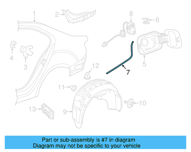 Drain Hose 3D0-809-937-B - View 41