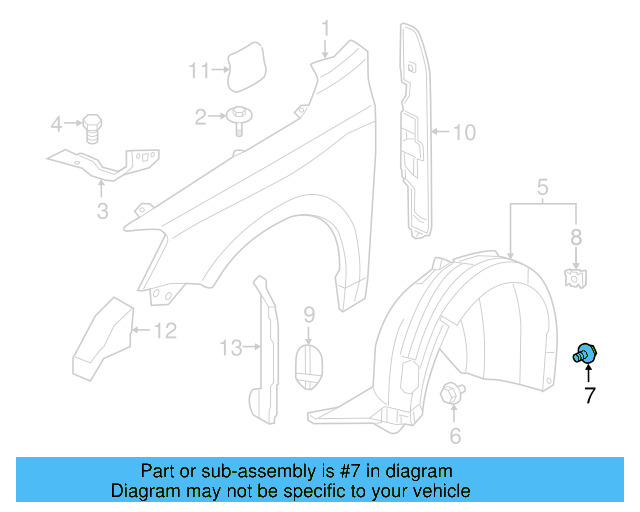 Fender Liner U N-909-591-01 - View 113