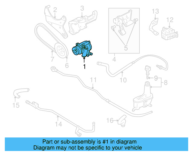 Power Steering Pump 6K0-422-154 - View 3