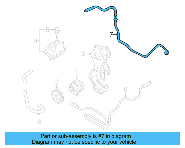 Return Hose 1J1-422-891-T - View 3