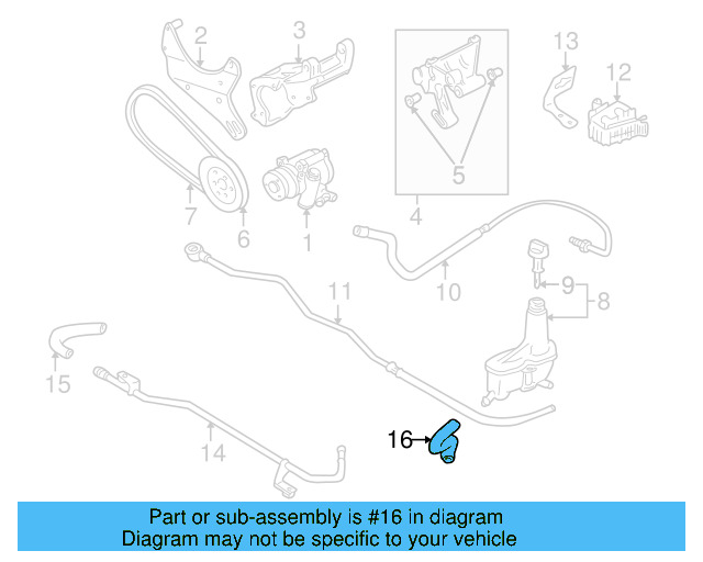 Reservoir Hose 1E0-422-889 - View 2