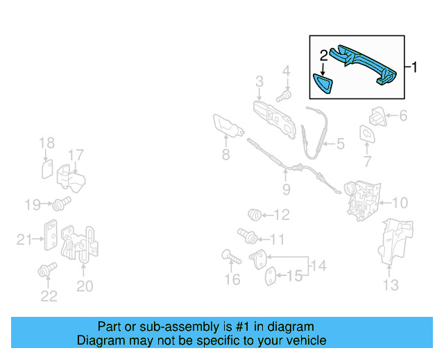 Handle, Outside (Unpainted) 1k8837206fgru - View 10