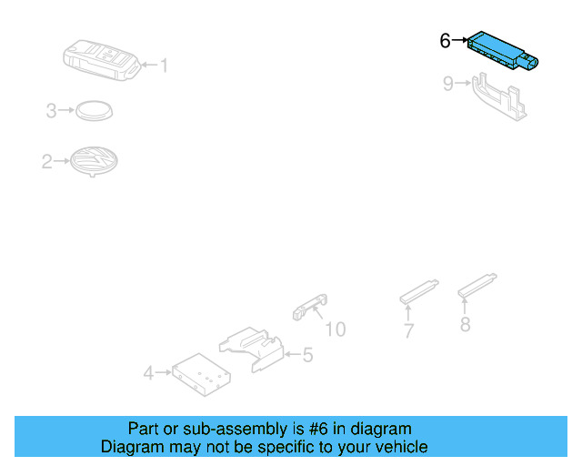 Keyless Entry Antenna 5K0-962-131 - View 13