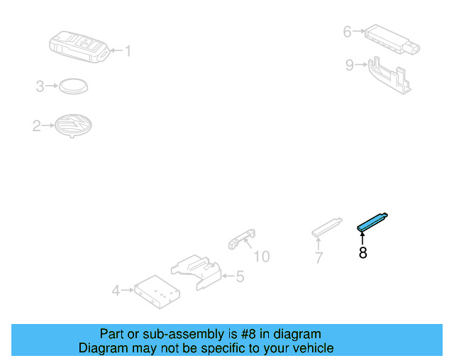 Keyless Entry Antenna 5K0-962-131 - View 14